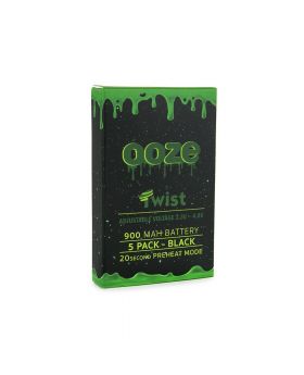OOZE TWIST 900mAH BLACK 5PK