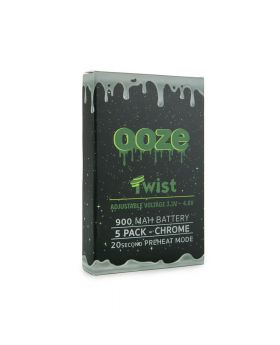 OOZE TWIST 900mAH CHROME 5PK