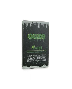 OOZE TWIST 1100mAH CHROME 5PK