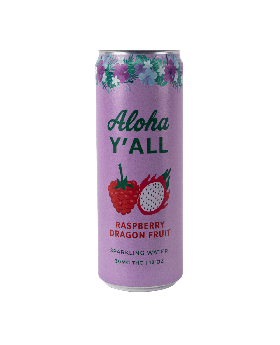 ALOHA DRINK SELTZER RASPBERRY 4C