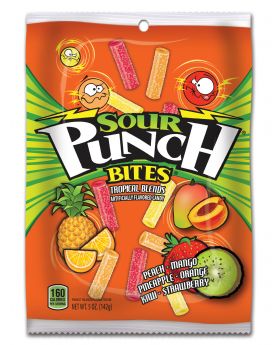 SOUR PUNCH PEG BITE TROPIC 5OZ