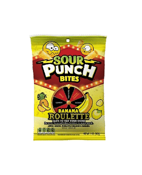 SOUR PUNCH PEG BITE BANAN 5OZ 12