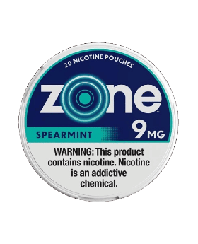 ZONE POUCH SPEARMINT 9MG 5CT