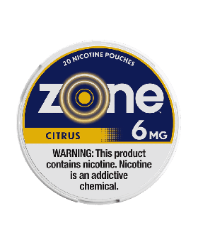 ZONE POUCH CITRUS 6MG 5CT