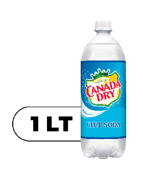 CANADA DRY CLUB SODA 1 LTR 15CT