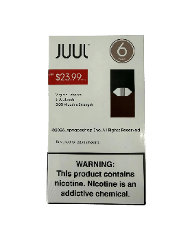 JUUL PODS $23.99 VIRG TOB 5% 6/4