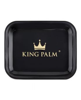 KING PALM ROLLING TRAY LG BLACK