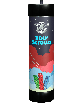 SPACE GAS 4000G SOUR STRAWS 1CT