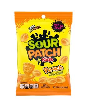 SOUR PATCH PEG PEACH 8OZ 12CT