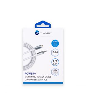 UPLUS POWER+ IPHONE TO AUX 20CT
