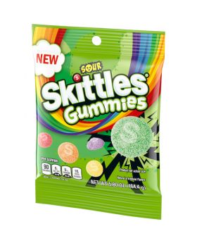 SKITTLES PEG GUMMI SOUR 5.8OZ12C